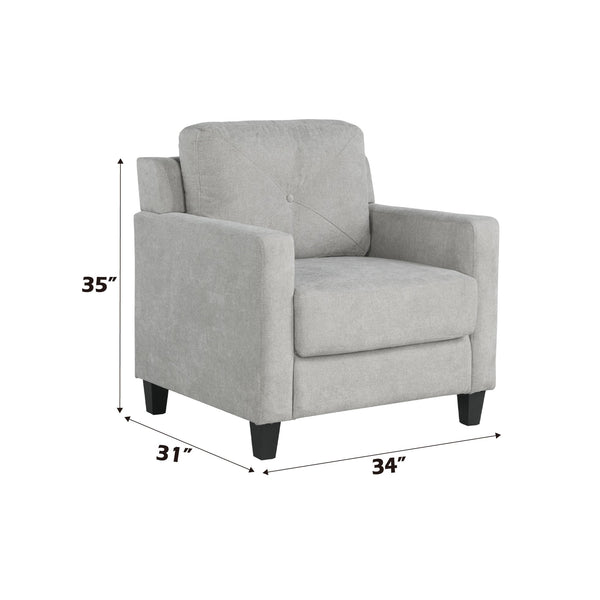 English Elm Horatio Elegant Chenille Accent Chair with Pocket Coil Seat, Modern Tight-Back Design & Durable Frame taupe 30 L x 26 W x 24 H B2726P248621