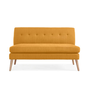 English Elm Mondy Tufted Mid-century Loveseat Polyester Upholstered with Tapered Solid Wood Legs B127P495076