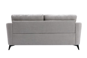 English Elm Carlotta Tufted Woven Fabric Sofa Set Mid-century Style with Black Metal Legs B2749S00143