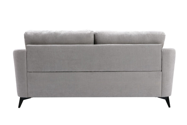 English Elm Carlotta Tufted Woven Fabric Sofa Set Mid-century Style with Black Metal Legs B2749S00143