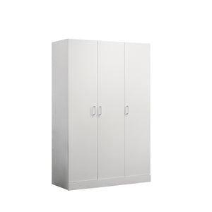 English Elm Donato Freestanding White Wardrobe Armoire with Hanging Rod and Adjustable Shelves B2749P413243