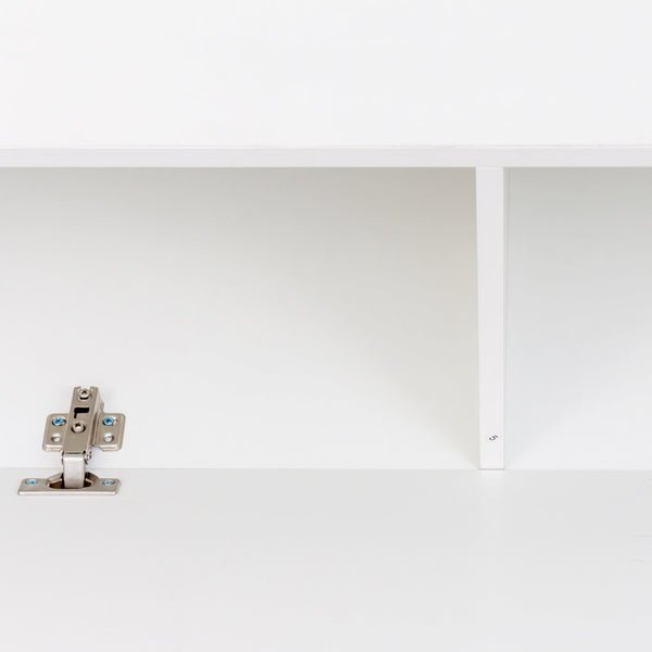 English Elm Modern Wall-Mounted TV Stand with Drop-Down Cabinets, Floating Media Console with Ample Storage and Durable Melamine Finish for Living Room Bedrooms W331P251043