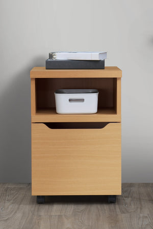 OSP Home Furnishings Denmark Rolling File Natural