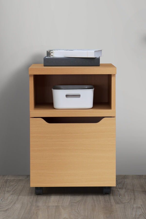 OSP Home Furnishings Denmark Rolling File Natural