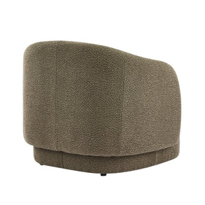 English Elm Amanda Sculptural Boucle Accent Chair Plush Cream Upholstery for Modern Living Spaces Green N767P381615G