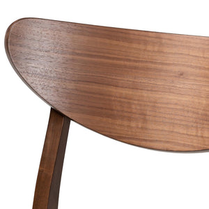 Baxton Studio Baxton Studio Latina Counter Stool Set of 2 - Mid-Century Modern Black Faux Leather & Walnut Finish Latina Barstool-Black PVC