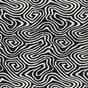 HomeRoots 5' X 8' Black And Ivory Abstract Area Rug – Washable, UV Protection, Ideal for Modern Homes & Pets 680069