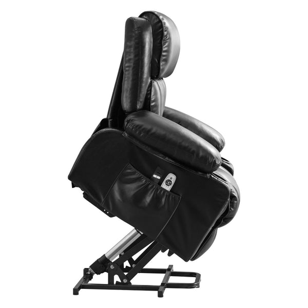 English Elm Power Electric Massage Lift Lounge Chair For Seniors – Heating, Vibration, Usb Charging & Storage! W1521P302637-GIGA
