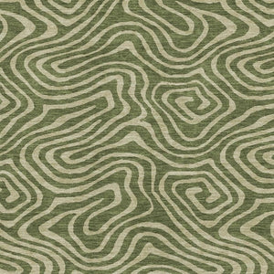 HomeRoots 9' X 12' Olive Green Beige Abstract Washable Area Rug - Stain Resistant, UV Protected & Stylish 680108