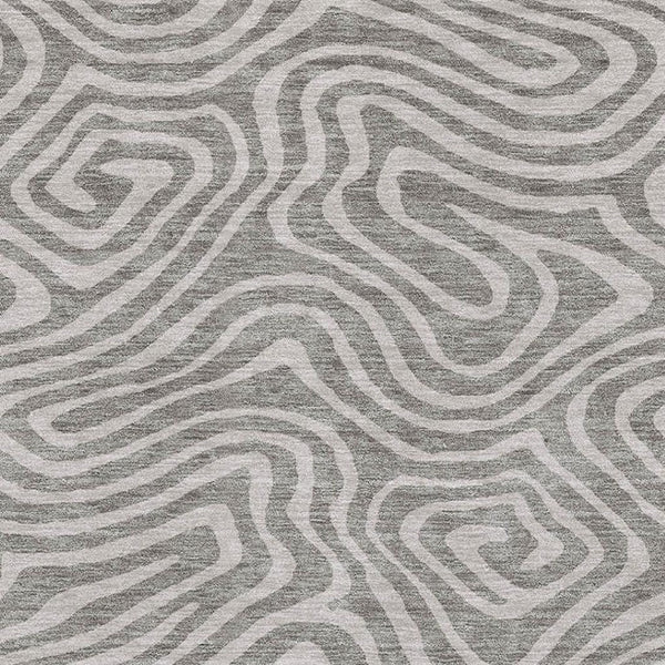 HomeRoots 8' X 10' Washable Taupe & Beige Abstract Area Rug - Ideal for Kids, Pets, and High-Traffic Spaces! 680143