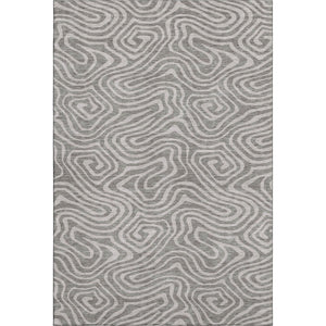 HomeRoots 9' X 12' Taupe And Beige Abstract Washable Area Rug - Durable, Stain-Resistant with UV Protection 680144