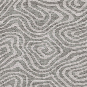 HomeRoots 10' X 14' Taupe And Beige Abstract Washable Area Rug - Durable, UV-Protected, Perfect for Homes with Kids! 680145