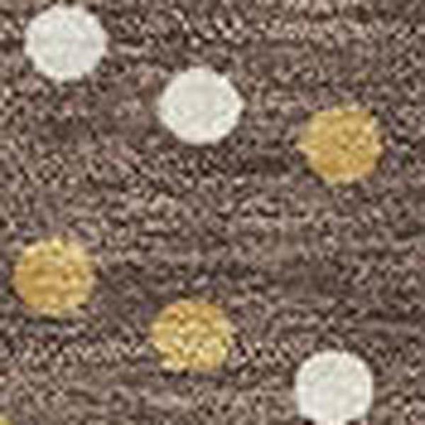 HomeRoots 10' X 14' Brown Copper and Ivory Polka Dot Washable Area Rug - UV Protected, Stain Resistant & Stylish 680151