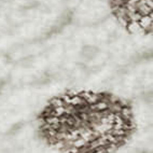 HomeRoots 8' X 10' Ivory Beige Taupe Polka Dot Rug – Washable, UV Protected, & Stain Resistant for Modern Homes 680173