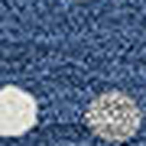 HomeRoots 9' X 12' Navy Blue Polka Dot Area Rug - Washable, UV-Protected, Kid & Pet-Friendly for Any Space 680180