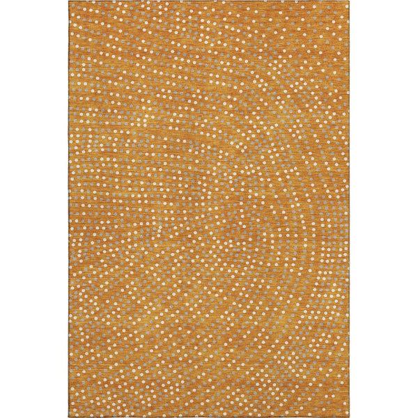 HomeRoots 5' X 8' Colorful Polka Dot Washable Area Rug - Durable, Stain-Resistant, UV Protected for Kids & Pets 680183