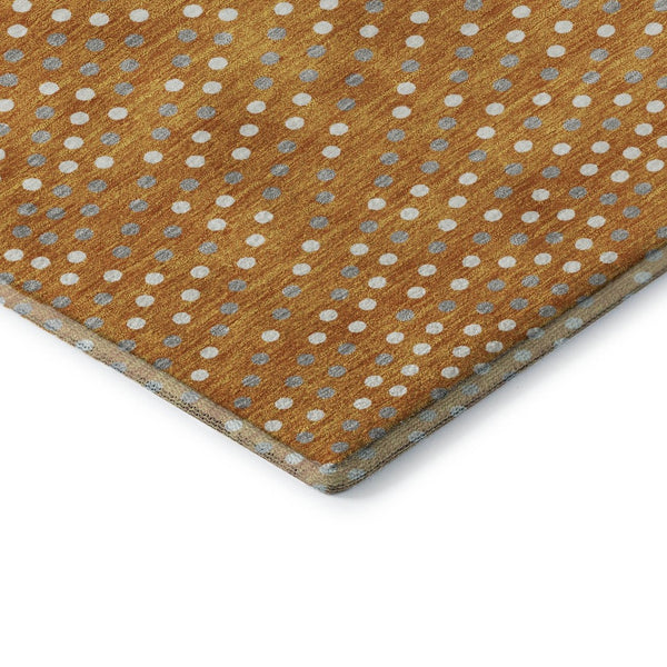 HomeRoots 5' X 8' Colorful Polka Dot Washable Area Rug - Durable, Stain-Resistant, UV Protected for Kids & Pets 680183