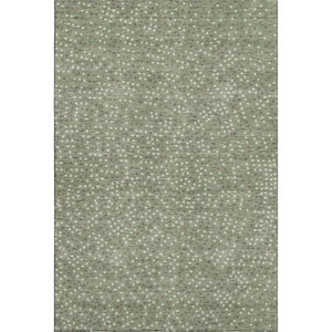 HomeRoots 9' X 12' Sage Ivory Taupe Polka Dot Area Rug - Washable, UV Protected, Soft & Durable for Family Living 680198