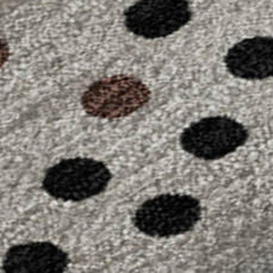 HomeRoots 10' X 14' Washable Taupe & Brown Polka Dot Area Rug with UV Protection for Stylish Living Spaces 680217
