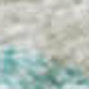 HomeRoots 5' Aqua & Ivory Geometric Washable Area Rug - Stain Resistant, UV Protected, Perfect for High-Traffic Rooms 680369