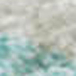 HomeRoots 9' X 12' Stylish Aqua & Ivory Geometric Washable Area Rug with UV Protection for Modern Spaces 680372