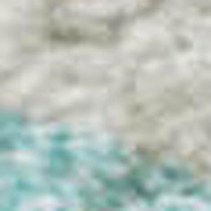 HomeRoots 9' X 12' Stylish Aqua & Ivory Geometric Washable Area Rug with UV Protection for Modern Spaces 680372