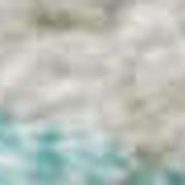 HomeRoots 10' Aqua & Ivory Geometric Area Rug – Washable, UV Protected, Stain Resistant, Perfect for Families! 680373