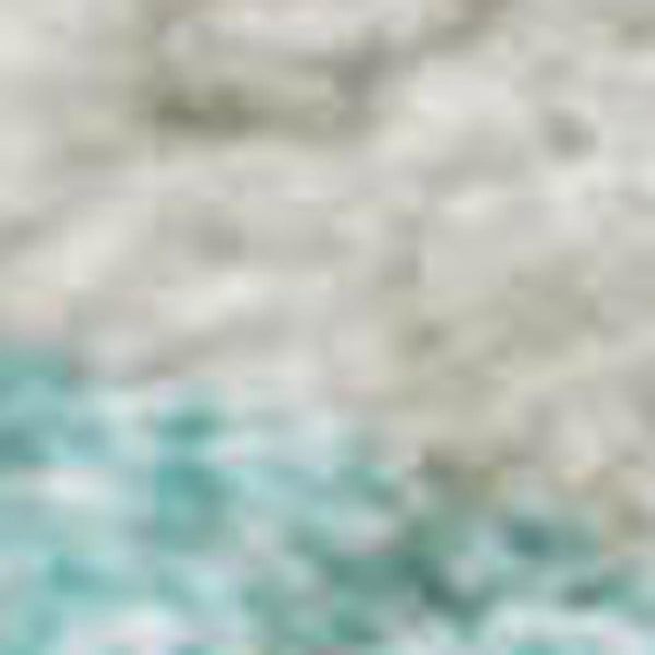 HomeRoots 10' Aqua & Ivory Geometric Area Rug – Washable, UV Protected, Stain Resistant, Perfect for Families! 680373