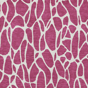 HomeRoots 5' X 8' Blush & Ivory Geometric Area Rug – Washable, UV-Protected, Durable, Perfect for High-Traffic Areas 680381