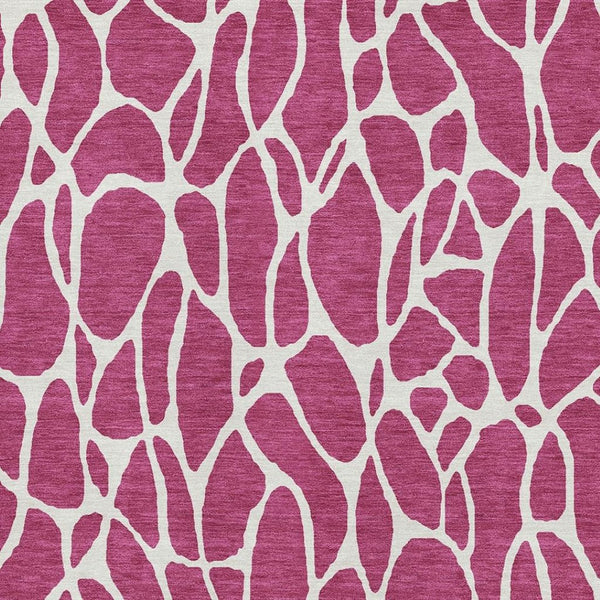 HomeRoots 5' X 8' Blush & Ivory Geometric Area Rug – Washable, UV-Protected, Durable, Perfect for High-Traffic Areas 680381