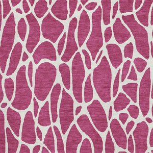 HomeRoots 10' X 14' Blush & Ivory Geometric Area Rug - Washable, UV Protected, Perfect for Busy Homes! 680385
