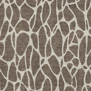 HomeRoots 10' Geometric Washable Area Rug in Brown & Beige - UV Protected, Durable, Perfect for High Traffic Areas 680397