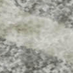HomeRoots 5' X 8' Stylish Silver and Ivory Geometric Washable Area Rug with UV Protection for Modern Homes 680435