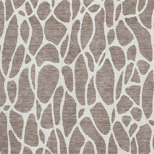 HomeRoots 10' X 14' Taupe & Ivory Geometric Area Rug – Durable, Washable, UV-Protected for Stylish Living Spaces 680445