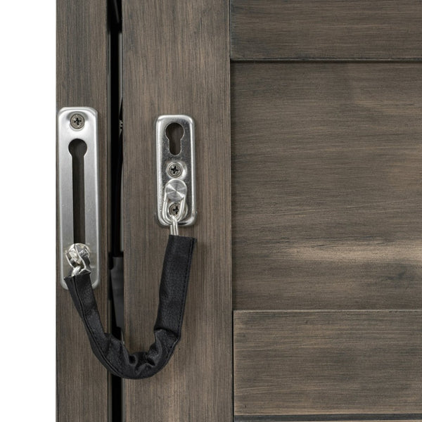 English Elm Twin Size Murphy Bed With Integrated Led Light - Space-Saving Foldable Cabinet For Stylish Living N7090004013D-GIGA