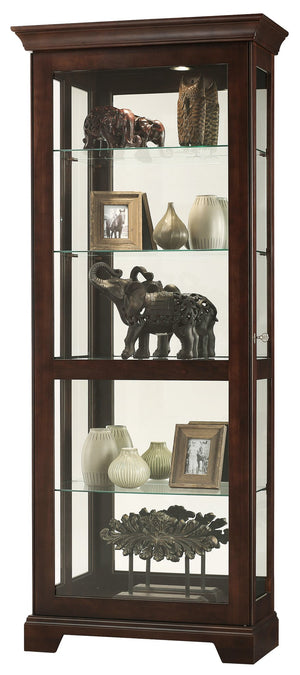 Hekman Furniture 680579 Howard Miller Berends Iii Lighted Curio Cabinet - Elegant Design, Adjustable Shelves & Security Espresso Berends Iii Curio Cabinet 680579