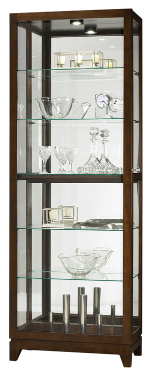 Hekman Furniture 680588 Luke Lighted Curio Cabinet - Elegant Glass Display, Adjustable Shelves & Premium Craftsmanship Espresso Luke Curio Cabinet 680588