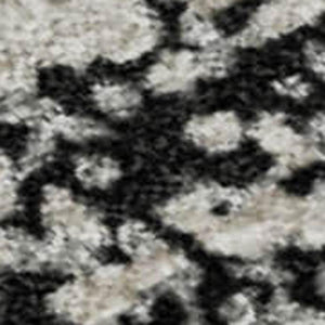 HomeRoots 9' X 12' Black Gray Silver Abstract Washable Area Rug - Stylish, Durable, Pet-Friendly & UV-Protected 680614