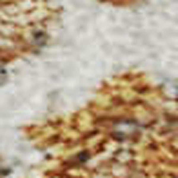 HomeRoots 5' X 8' Copper and Beige Abstract Area Rug - Washable, UV Protected, Perfect for Modern Homes! 680623