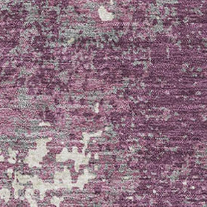 HomeRoots 10' X 14' Eggplant & Ivory Abstract Area Rug – Durable, Washable, UV-Protected for Active Homes! 680633