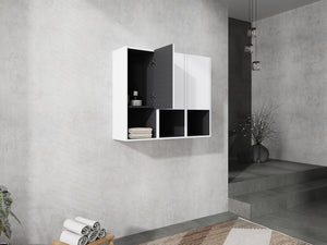 English Elm 12" Bathroom Side Cabinet - Wall-Mounted Storage Solution With Soft-Close Doors & Eco-Friendly Build W999S00281