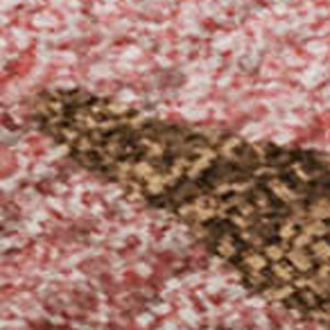 HomeRoots 5' X 8' Coral Pink Abstract Area Rug - Washable, UV-Protected, Durable for Family-Friendly Spaces 680707