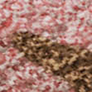 HomeRoots 8' X 10' Coral Pink & Ivory Abstract Area Rug - Soft, Washable, UV-Protected, Kid & Pet-Friendly! 680709