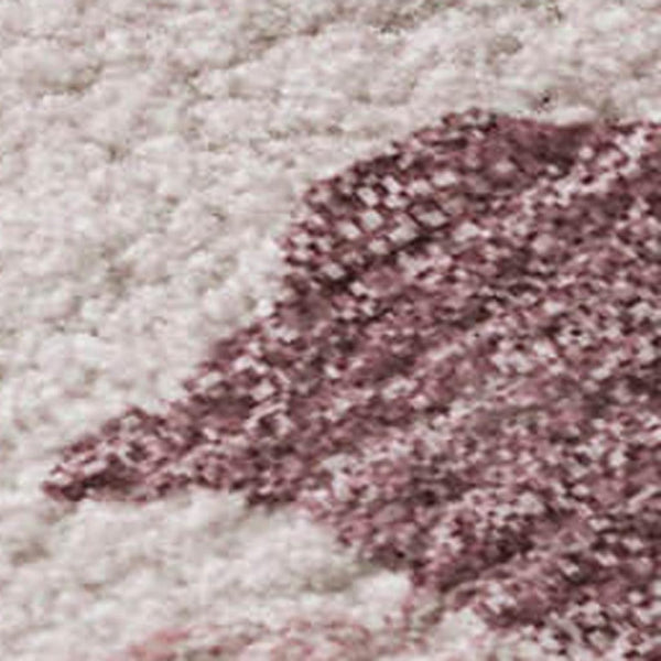 HomeRoots 8' X 10' Modern Abstract Washable Area Rug in Pink, Sky Blue & Ivory - Durable & UV Protected Design 680745