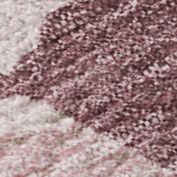 HomeRoots 9' X 12' Stylish Pink Sky Blue Ivory Abstract Washable Area Rug with UV Protection for Every Home 680746