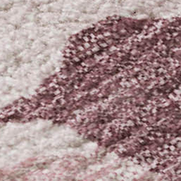 HomeRoots 10' X 14' Modern Washable Area Rug in Pink, Sky Blue & Ivory - Stain Resistant with UV Protection 680747