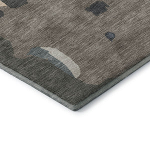 HomeRoots 5' X 8' Stylish Taupe Beige Cream Abstract Area Rug – Washable, UV Protected, Stain Resistant Design 680749