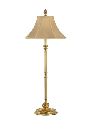 Chelsea House Birnen Antique Brass Buffet Lamp — 29" Tall Vintage Patina Accent Light For Consoles, Hallways, Cozy Ambiance 68076