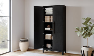 Hekman Furniture 680788 Millie Storage Cabinet - Modern Black Oak Finish, Adjustable Shelves & Ample Storage Space Black Oak ,Hekman Furniture Millie Storage Cabinet 680788