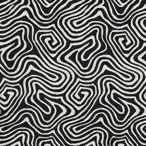 HomeRoots 10' X 14' Black And Ivory Abstract Area Rug - Durable, Washable, UV-Protected for Busy Homes 680843